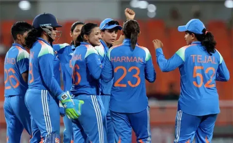 Arundhati Reddy taken off the field on wheelchair, Doubtful for Women's World Cup 2025