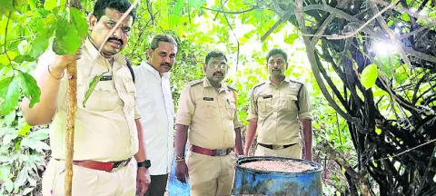 ఏఓబీలో ఎకై ్సజ్‌ దాడులు