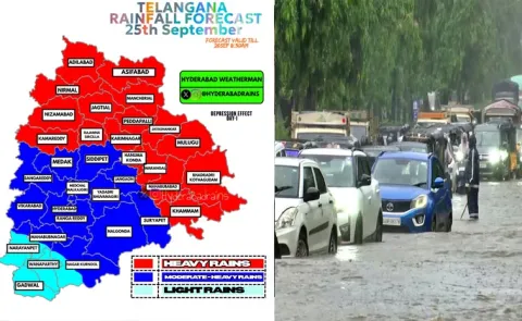 Heavy Rain Fall In Hyderabad And Telangana Updates