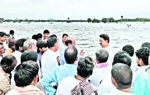 చిన్నోనిపల్లి రిజర్వాయర్‌లో పెరిగిన నీటిమట్టం 