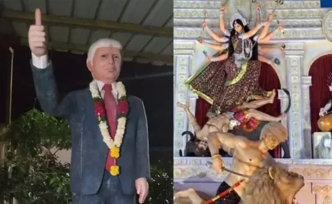 Trump In And As Mahishasura Attaracts Social Media
