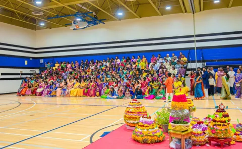 Telangana Bathukamma festival celebration in Canada