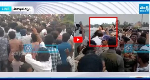 Fishermen Stops Home Minister Convoy in Rajayyapet  1