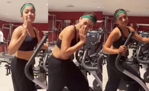 Rashmika Gym Workout Video Reacts Kriti Sanon