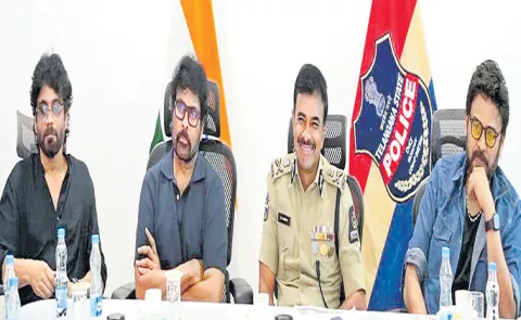 CV Anand Special meeting with film personalities Chiranjeevi, Nagarjuna