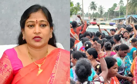 Anakapalli: Fishermen Protest Against Construction Of Bulk Drug Company