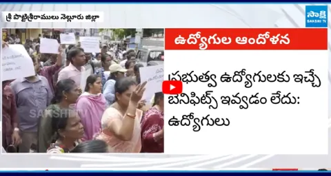 Village Secretariat Employees Protest Against Chandrababu Govt 1