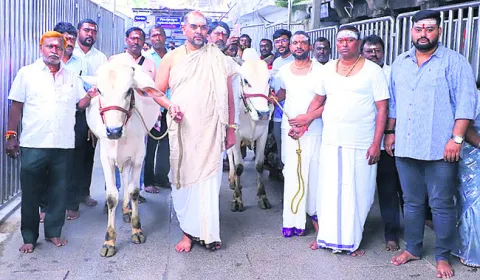 రాజన్న సేవలో ఇస్కాన్‌ చైర్మన్‌