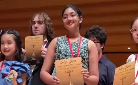Vanshi Mudaliar won Gold First Prize Golden Classical Music Awards Tokyo 2025
