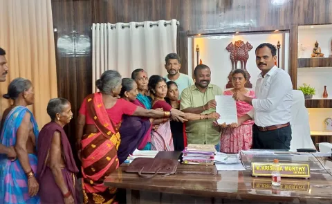 Change Our Village Name Sani Palem Villagers Request