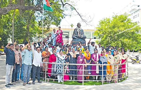 Secretariat employees reported for duty wearing black badges