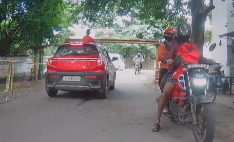 Bengaluru Boy Standing Through Car Sunroof Hit