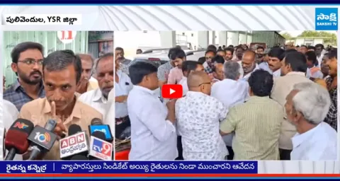 Chilli Farmers Fires on Chandrababu Govt in Market Yard 2