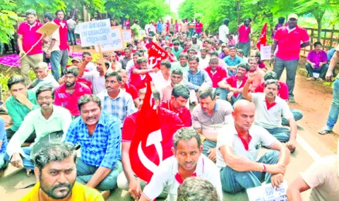 సినర్జీస్‌ కార్మికుల ఆందోళన ఉధృతం