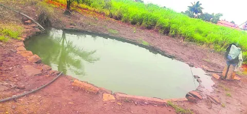 Agricultural well full in Geriget Palli Vikakabad Mandal