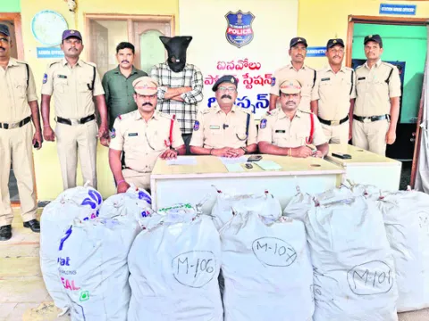 2.14 క్వింటాళ్ల గంజాయి స్వాధీనం