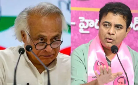 KTR Strong Reaction To Jairam Ramesh BJP Support Comments