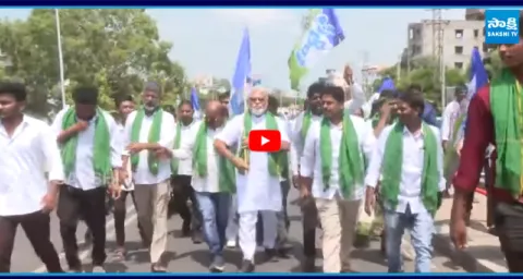 Ambati Rambabu Huge Rally In Guntur  1