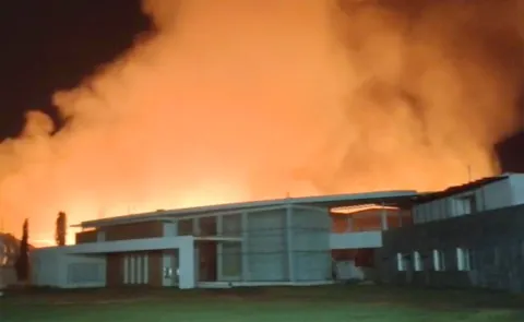 Fire Accident At Prakasam District