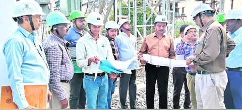 కొత్త ప్లాంటు పనుల పరిశీలన