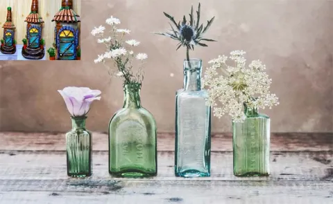 Home Decor Tips: Turn waste bottles into beautiful home decor showpiece 
