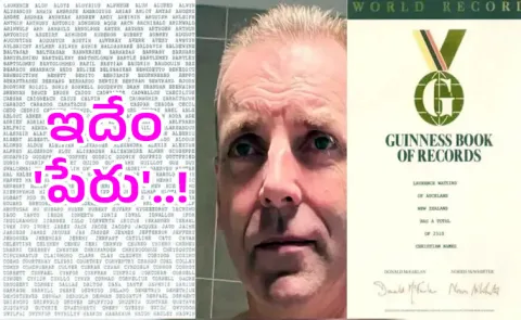 New Zealand Mans 2,253 Word Name Makes World Record