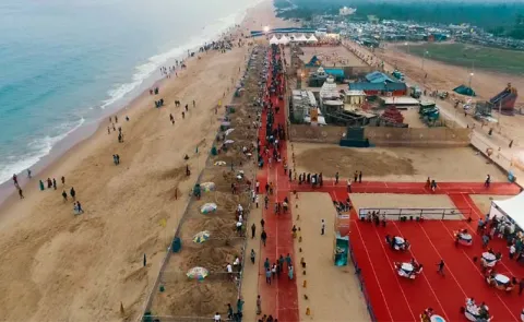 Konark Sand Art Festival tour IRCTC Tourism Tour Packages 
