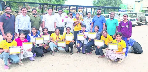 కబడ్డీ జట్టుకు ఘన స్వాగతం