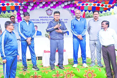 ఘనంగా ఏపీ ఎస్‌పీఎఫ్‌ స్పోర్ట్స్‌ మీట్‌ ప్రారంభం 