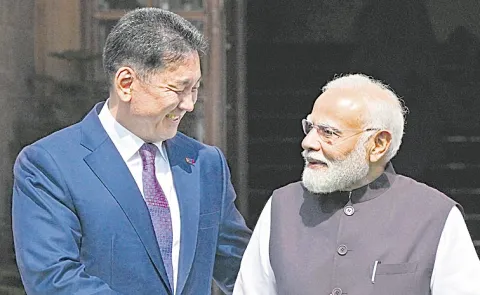 PM Modi remarks at Joint Press Meet with Mongolian President Khurelsukh Ukhnaa