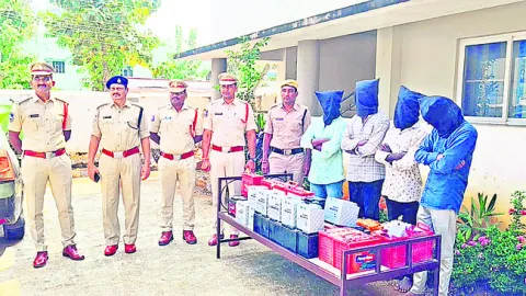 బ్యాటరీ దొంగల ముఠా అరెస్టు