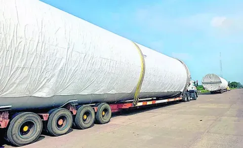 heavy trucks in kadapa highway road