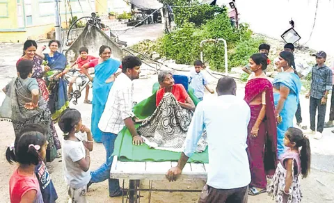 90 Year Old Sriramula Narsamma In Jagtial District