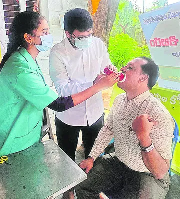 ఉచిత వైద్య శిబిరానికి స్పందన 
