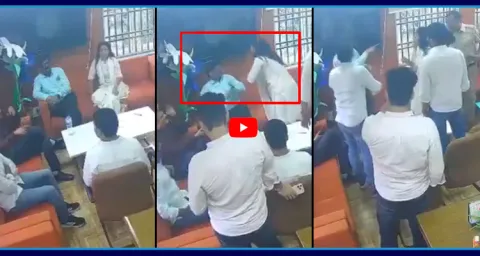 Girl Slapped To Professor In Delhi 1