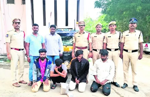 గంజాయి విక్రయిస్తున్న యువకుల అరెస్టు 