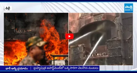 Massive Fire Incident In New Delhi 1