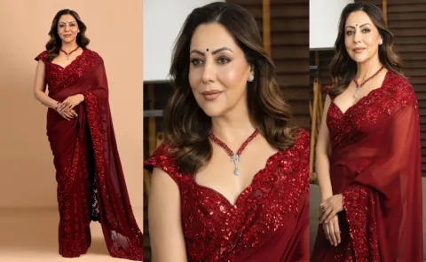 Gauri Khan Radiates Festive Glamour in Zoya’s Iconic Ruby Rush Necklace
