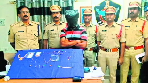 చోరికి పాల్పడ్డ ముద్దాయి అరెస్టు 

