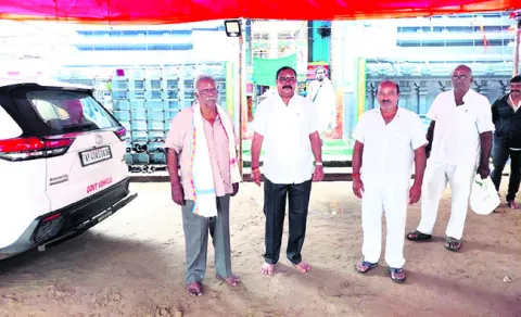 కార్తీకమాస ఏర్పాట్ల పరిశీలన 