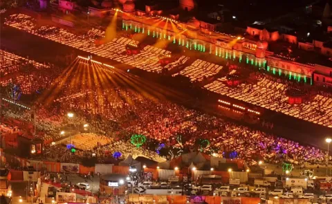 Deepotsav 2025 Ayodhya sets two world 26 lakh lamps light up
