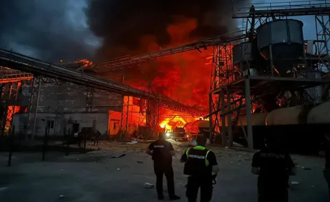 Ukrainian drones hit Russia gas plant