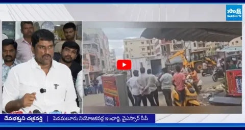 TDP MLA Bode Prasad Anarchy On Poor People Houses At Penumaluru 1
