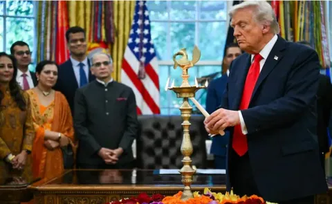 Donald Trump celebrates Diwali At White House