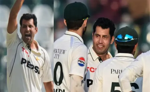 Asif Afridi shatters 92 year-old record, becomes oldest Test debutant to take a fifer