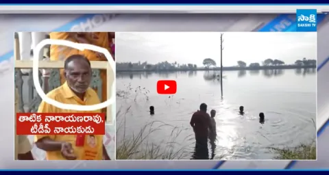 TDP Leader Tatika Narayana Rao Attempts Escape From Police 1
