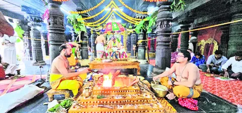 సింహగిరిపై విశేషంగాశ్రీనృసింహ హోమం