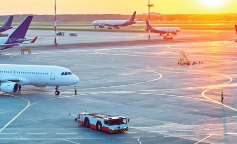 A passenger who got off a plane for medical treatment