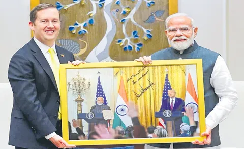 Sakshi Guest Column On US Ambassador Sergio meeting with PM Modi