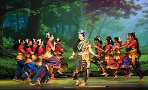 Amazing Chenchu Lakshmi'dance performance in Georgia